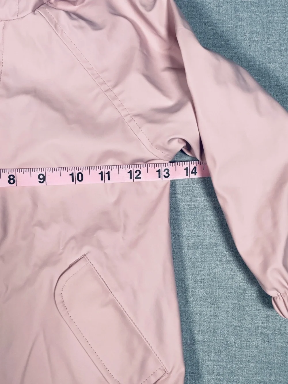 Old Navy Toddler Girls Pink Rain Jacket Terry Lined Hooded Water Resistant 3T